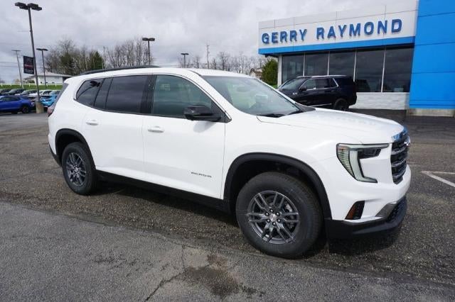 2025 GMC Acadia AWD Elevation in Summit White — front three-quarter view