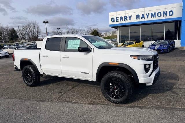 2026 GMC Canyon Crew Cab Short Box 2-Wheel Drive Elevation in Summit White — front three-quarter view