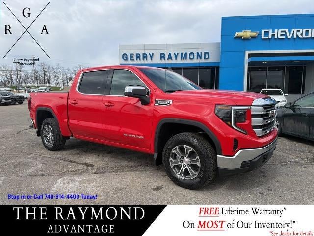 2026 GMC Sierra 1500 Crew Cab Short Box 4-Wheel Drive SLE in Cardinal Red — front three-quarter view