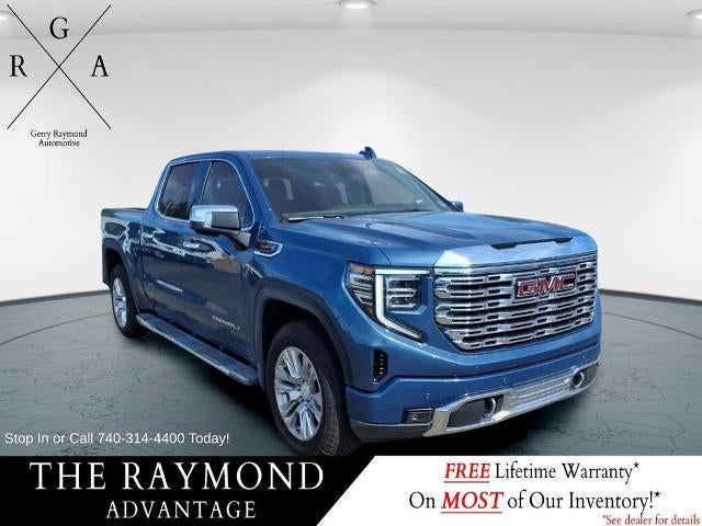 2026 GMC Sierra 1500 Denali in Downpour Metallic — front three-quarter view