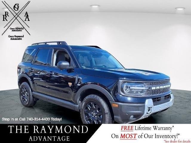 2025 Ford Bronco Sport Badlands in Black — front three-quarter view
