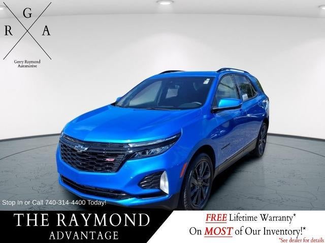 2024 Chevrolet Equinox RS in Riptide Blue Metallic — front three-quarter view