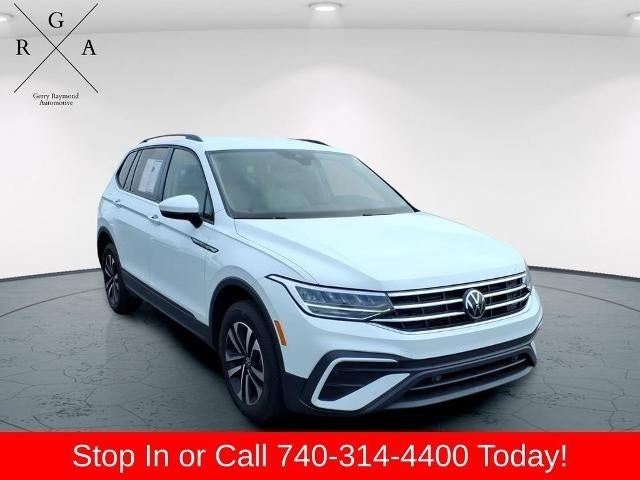 2023 Volkswagen Tiguan S in White — front three-quarter view